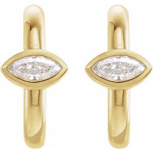 Accented Huggie Earrings