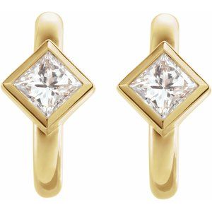 Accented Huggie Earrings