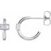 Accented Huggie Earrings