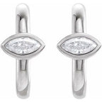 Accented Huggie Earrings