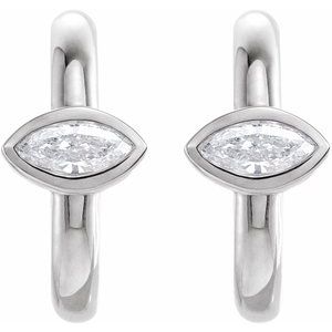 Accented Huggie Earrings