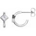 Accented Huggie Earrings