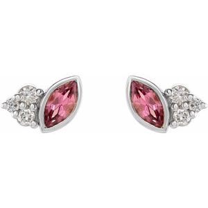 Accented Bezel-Set Earrings