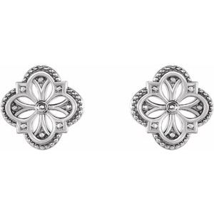 Vintage-Inspired Clover Earrings