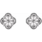 Vintage-Inspired Clover Earrings