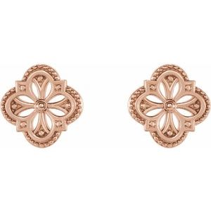 Vintage-Inspired Clover Earrings