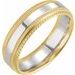 Milgrain Rope Stepped-Edge Comfort-Fit Band