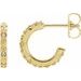 Vintage-Inspired J-Hoop Earrings
