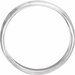 Grooved Half Round Band with Bead Blast Finish