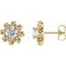 Round 4-Prong Halo-Style Twist Earrings