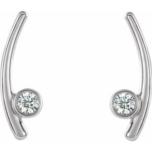 Bezel-Set Ear Climbers