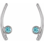 Bezel-Set Ear Climbers
