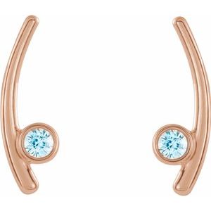 Bezel-Set Ear Climbers
