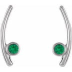 Bezel-Set Ear Climbers