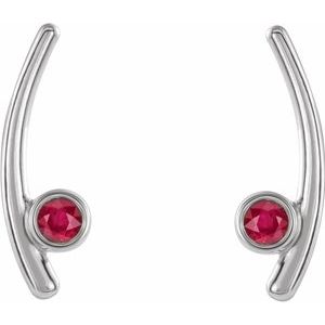 Bezel-Set Ear Climbers