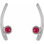 Bezel-Set Ear Climbers