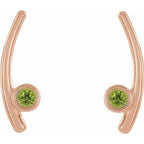 Bezel-Set Ear Climbers