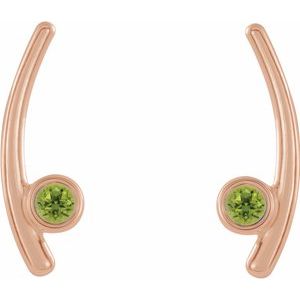 Bezel-Set Ear Climbers
