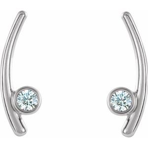 Bezel-Set Ear Climbers
