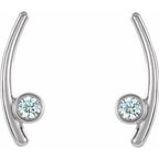 Bezel-Set Ear Climbers