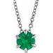 Solitaire Necklace or Slide Pendant