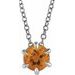 Solitaire Necklace or Slide Pendant