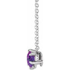 Solitaire Necklace or Slide Pendant