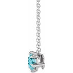 Solitaire Necklace or Slide Pendant