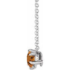 Solitaire Necklace or Slide Pendant