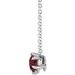Solitaire Necklace or Slide Pendant