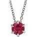 Solitaire Necklace or Slide Pendant