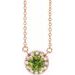 French-Set Halo-Style Necklace or Center