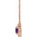 French-Set Halo-Style Necklace or Center