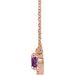 French-Set Halo-Style Necklace or Center