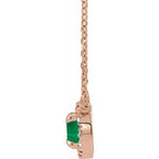 French-Set Halo-Style Necklace or Center