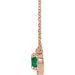 French-Set Halo-Style Necklace or Center