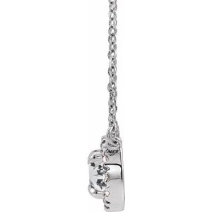 French-Set Halo-Style Necklace or Center