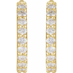 Accented Huggie Earrings