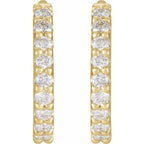 Accented Huggie Earrings