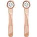 Bezel-Set Hoop Earrings