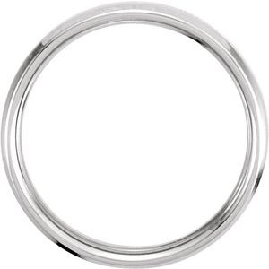 Beveled-Edge Comfort-Fit Flat Band