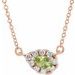 French-Set Halo-Style Necklace or Center