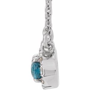 French-Set Halo-Style Necklace or Center