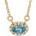 French-Set Halo-Style Necklace or Center