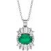 Halo-Style Necklace or Pendant