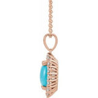 Halo-Style Necklace or Pendant