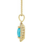 Halo-Style Necklace or Pendant