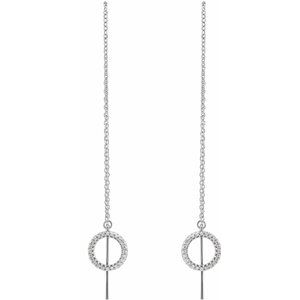 Geometric Threader Earrings