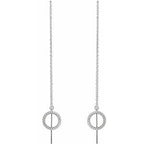 Geometric Threader Earrings