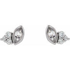 Accented Bezel-Set Earrings